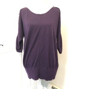 Gap open sleeve sweater